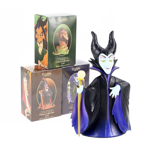 3Styles Anime Movie Action Figure Villains Malefice Jafar The Lion King Scar PVC Model Toys Dolls Birthday Gift for Children