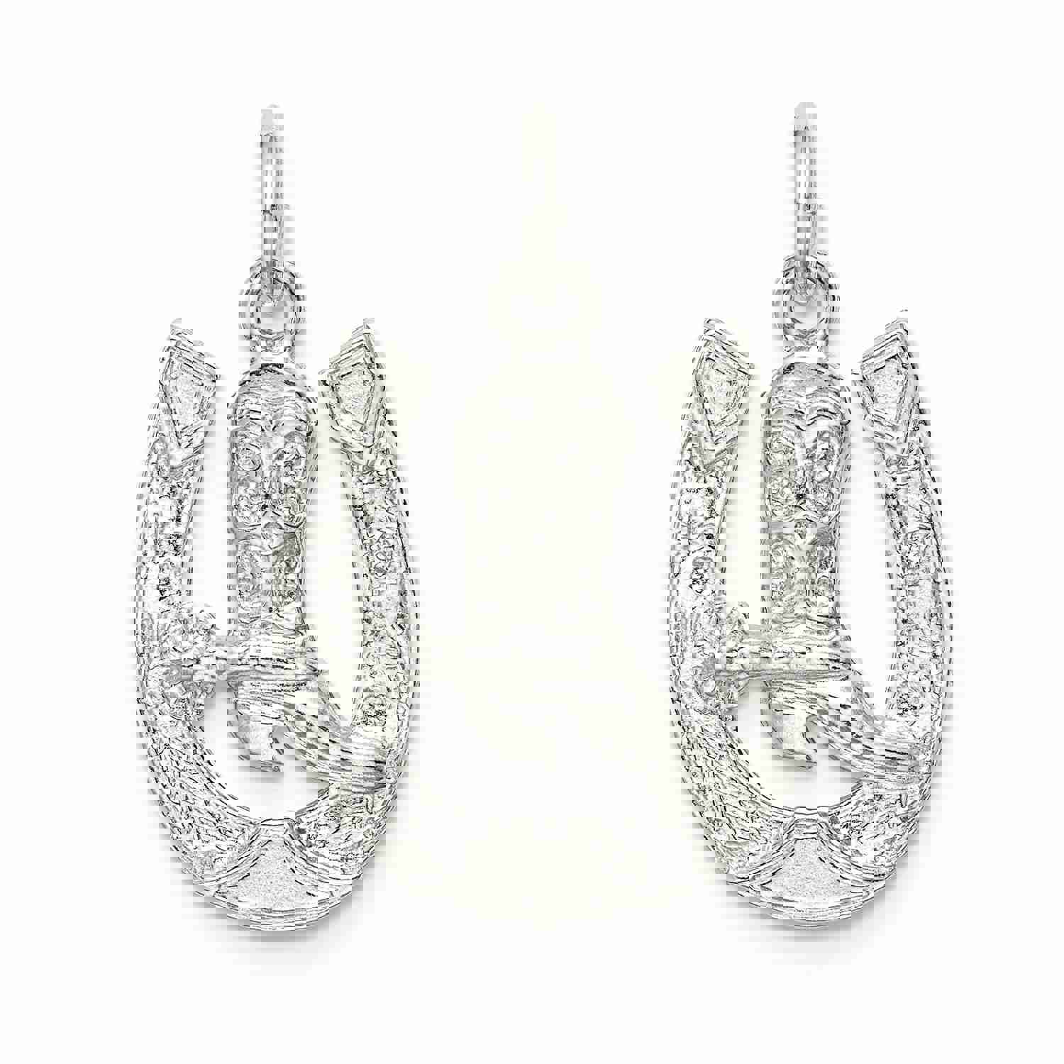 Sterling Silver Horseshoe Cowboy Boot Charm