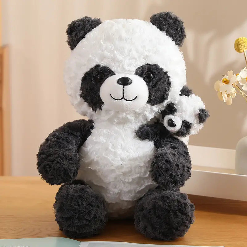 Adorable 1pc Mother and Child Panda Plush Toy Set - Perfect Collectible Dolls for Baby Shower