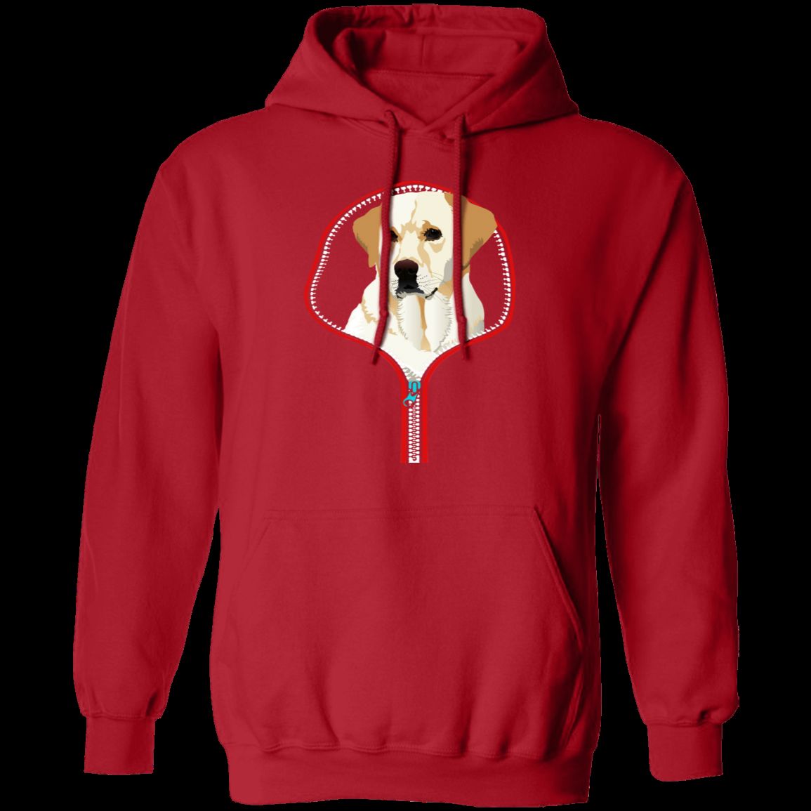 LABRADOR RETRIEVER ZIP-DOWN LADIES Pullover Hoodie - 8 oz, Unisex Sizing, Digital Print