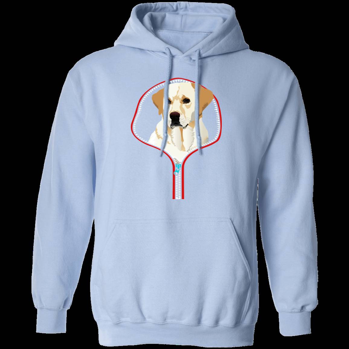 LABRADOR RETRIEVER ZIP-DOWN LADIES Pullover Hoodie - 8 oz, Unisex Sizing, Digital Print