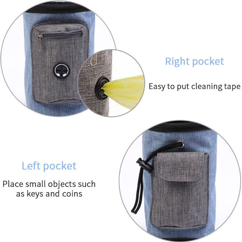 Petshy Portable Outdoor Dog Treat Bag for Training and Rewards