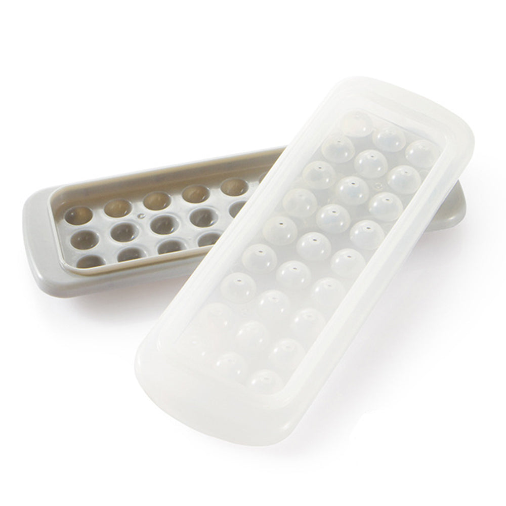 2pcs Round Ice Cube Tray with Lids - Perfect Ice Ball Maker Mold