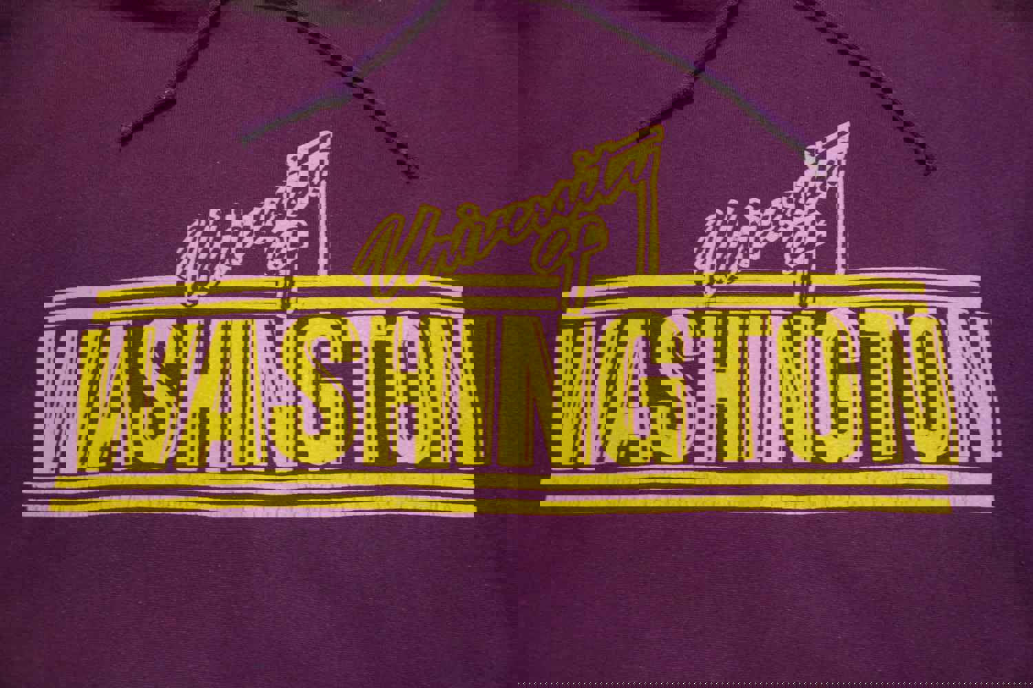 University of Washington UW Vintage 90s Hoodie Jantzen Huskies Sweatshirt