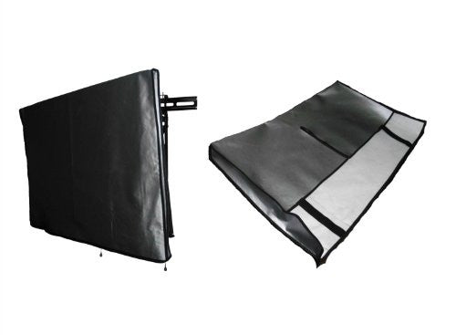 Large Flat Screen TV 55 Marine Grade Black Nylon Dust Cover for Outdoor Use