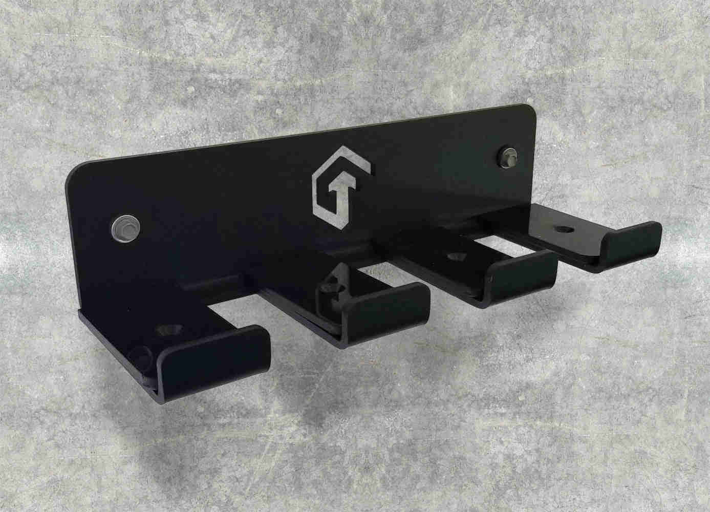 Granite Fitness Vertical 3 Barbell / Bar Wall Hanger - FREE SHIPPING