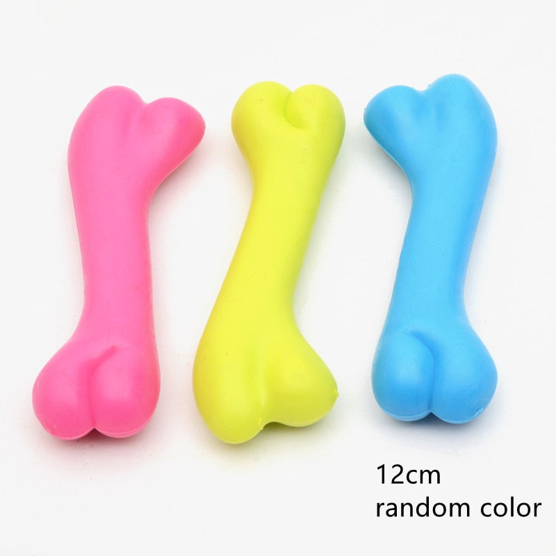 1PCS Rubber Chew Toy for Small Dogs - Teeth Cleaning & Training Pet Toy