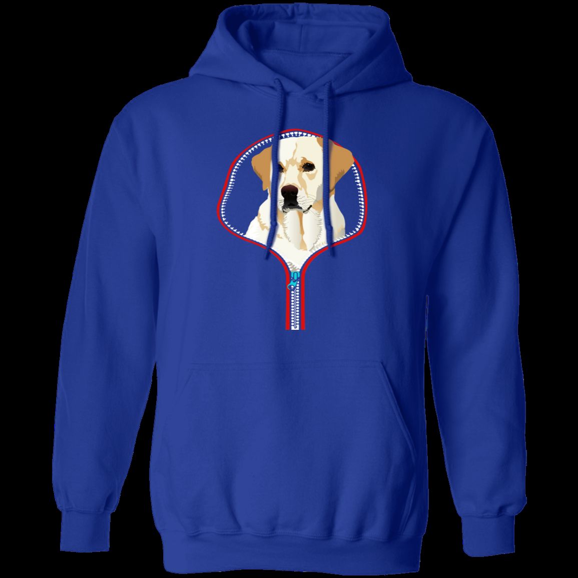 LABRADOR RETRIEVER ZIP-DOWN LADIES Pullover Hoodie - 8 oz, Unisex Sizing, Digital Print