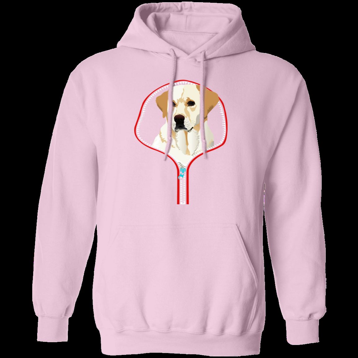 LABRADOR RETRIEVER ZIP-DOWN LADIES Pullover Hoodie - 8 oz, Unisex Sizing, Digital Print