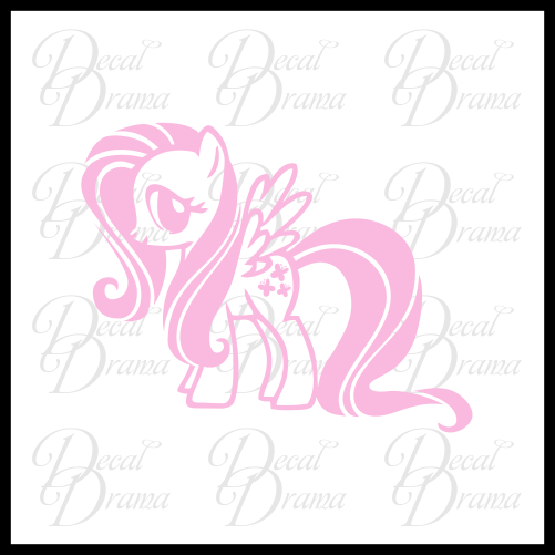 Fluttershy My Little Pony Vinyl Decal for Car or Laptop