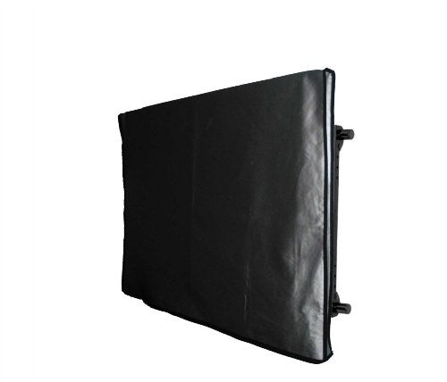 Large Flat Screen TV 55 Marine Grade Black Nylon Dust Cover for Outdoor Use