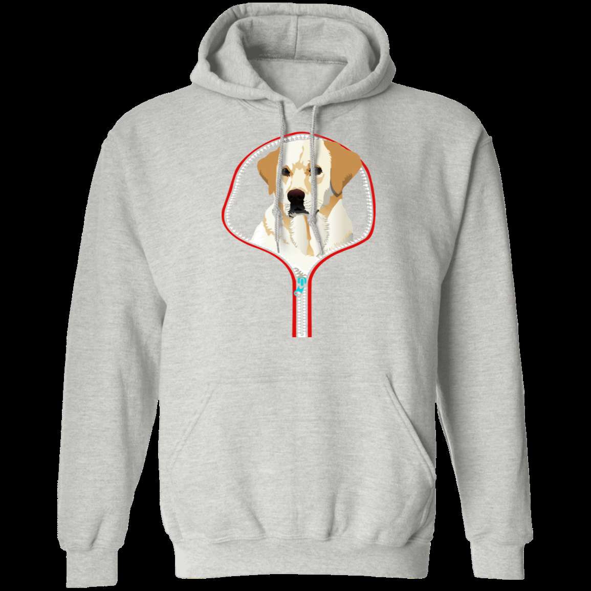 LABRADOR RETRIEVER ZIP-DOWN LADIES Pullover Hoodie - 8 oz, Unisex Sizing, Digital Print