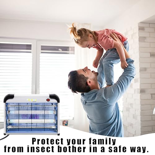 Phosooy Electric Bug Zapper, 2800V High Grid Indoor Mosquito Killer with 20W Lamps