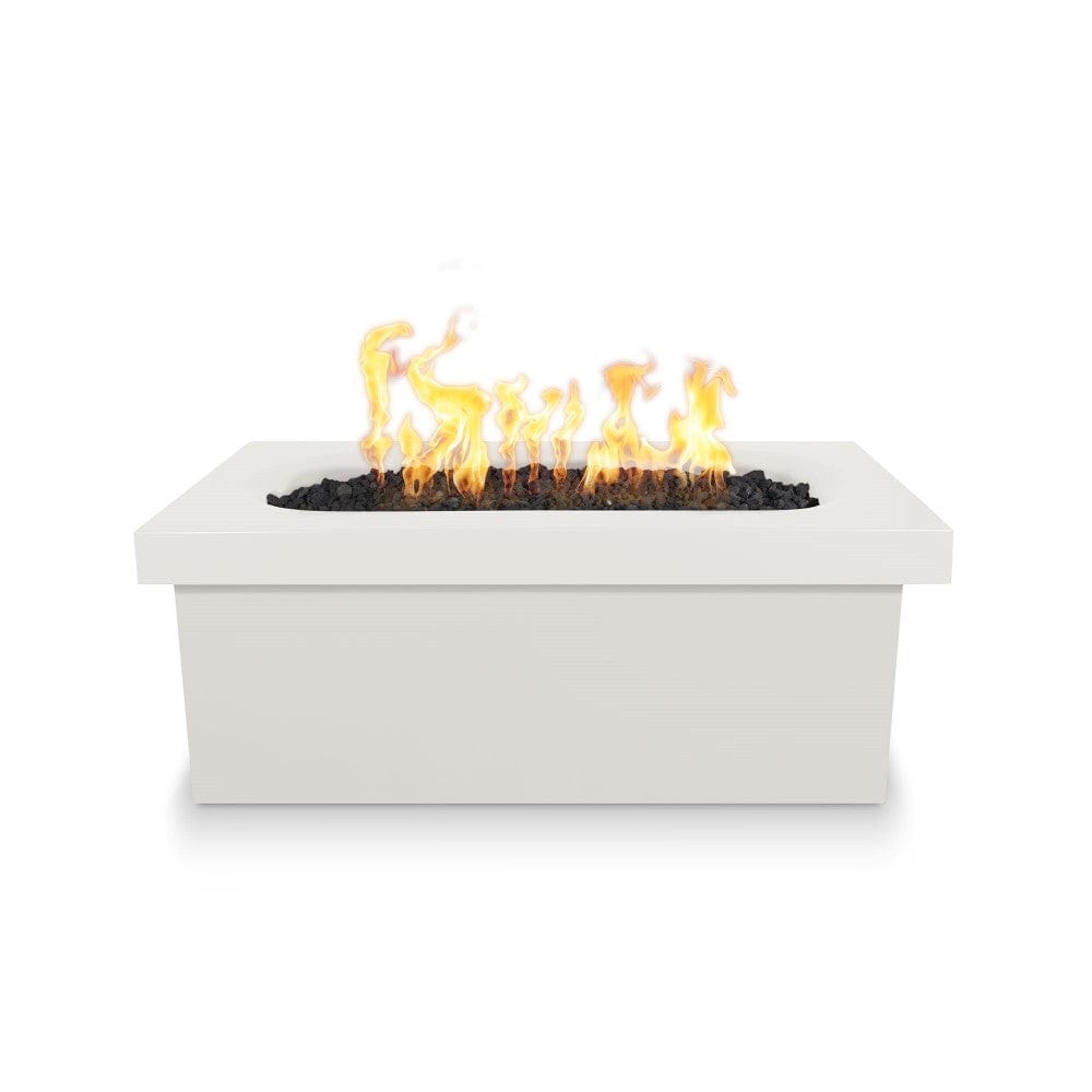 Top Fires Ramona 60-Inch Rectangular GFRC Gas Fire Pit Table - Electronic Ignition