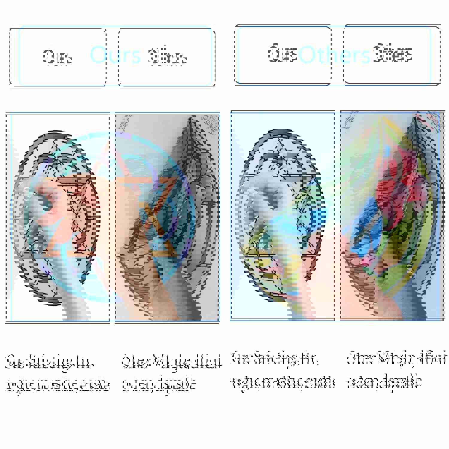 Craspire PVC Window Sticker Set, Nordic Pagan Pattern, 16x16cm, 8pcs