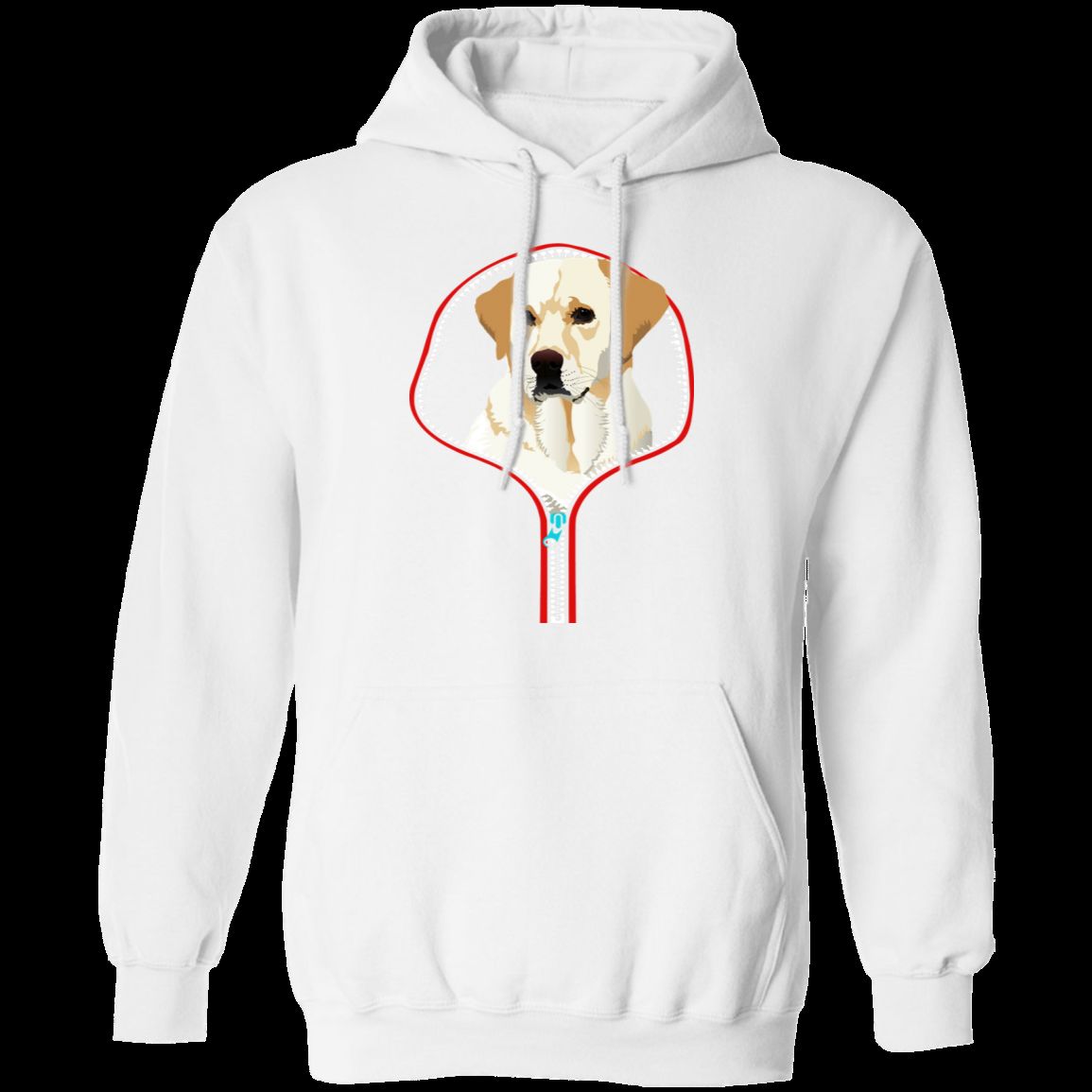 LABRADOR RETRIEVER ZIP-DOWN LADIES Pullover Hoodie - 8 oz, Unisex Sizing, Digital Print