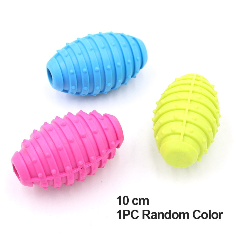 1PCS Rubber Chew Toy for Small Dogs - Teeth Cleaning & Training Pet Toy