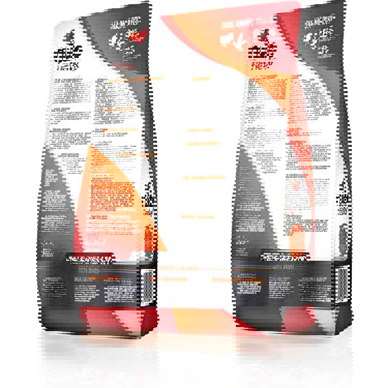 Nulo Freestyle Freeze-Dried Raw Cat Food, Turkey and Duck, 8 oz - Grain Free with Probiotics