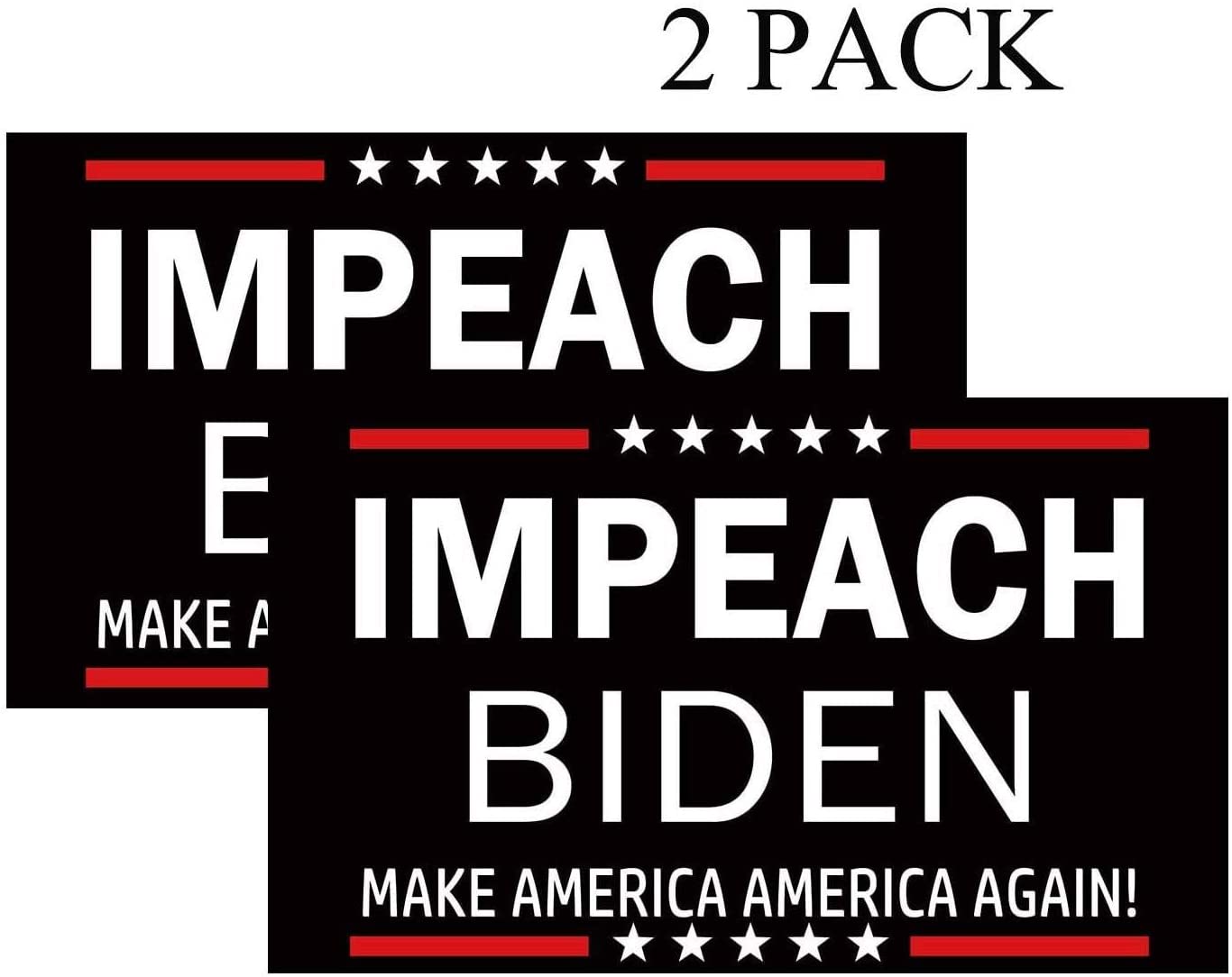 Anti Biden Sticker Decal - 2 Pack, 6×4 Inches, High Quality PVC