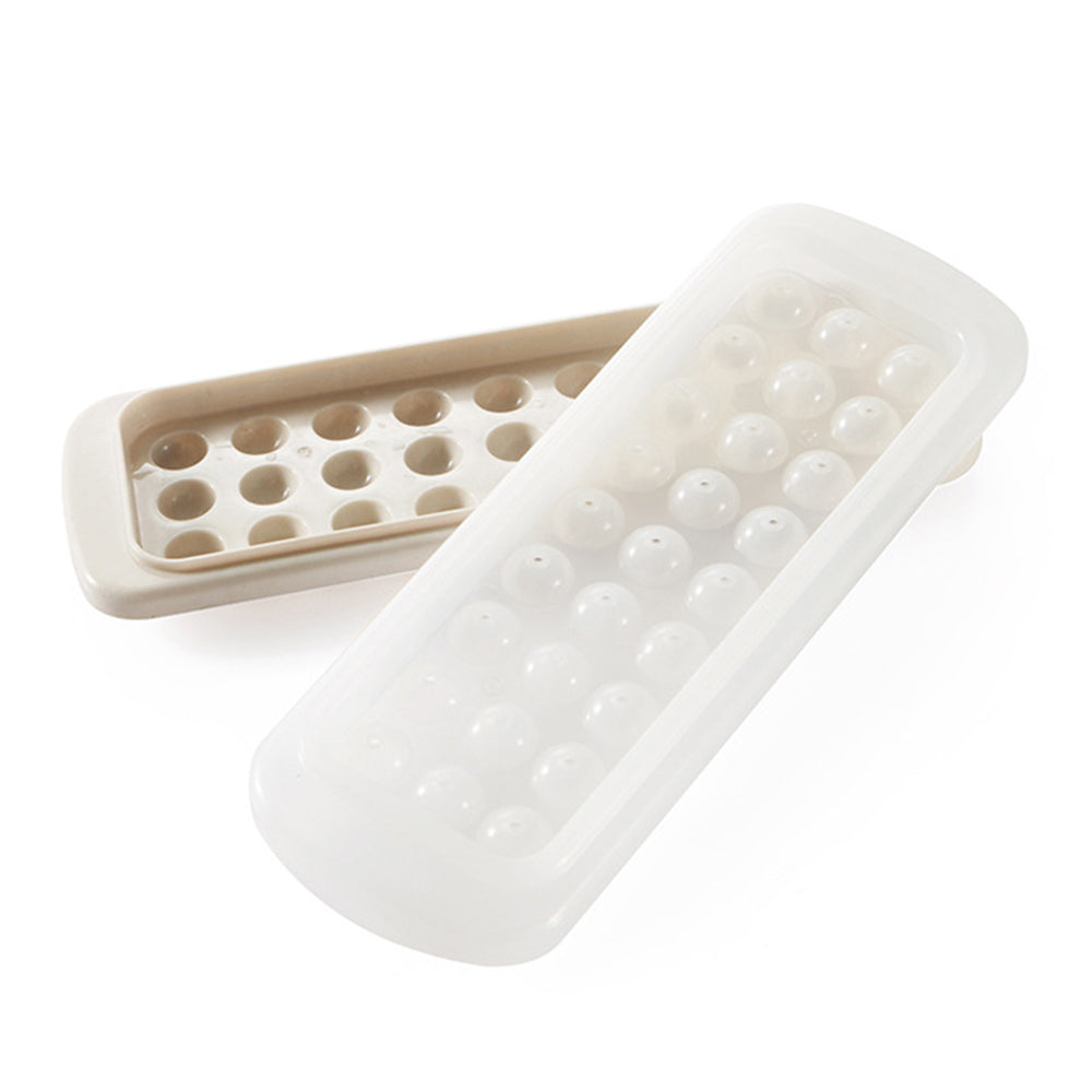 2pcs Round Ice Cube Tray with Lids - Perfect Ice Ball Maker Mold