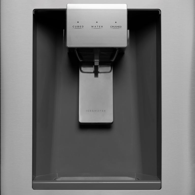 ZLINE 36 In. French Door Refrigerator with Water Dispenser and Ice Maker in Fingerprint Resistant Stainless Steel