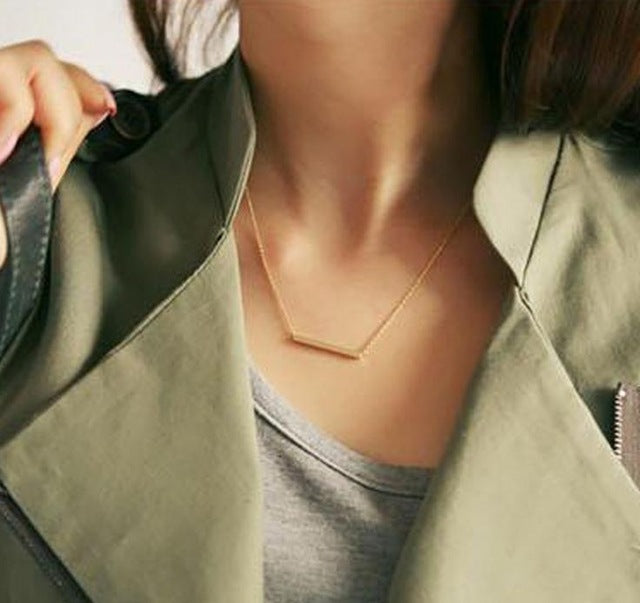 2016 Fashion Women's Gold Silver Eight Bar Choker Necklace - Simple Infinity Symbol Necklace