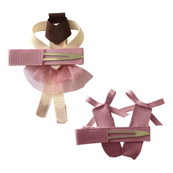GIFT SET – BALLERINA AND SHOES – ALLIGATOR CLIP – Quartz