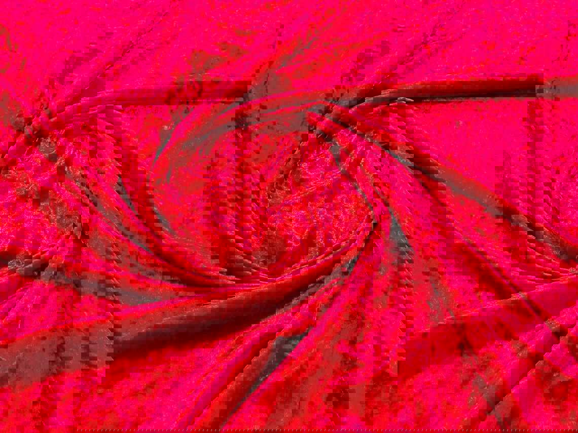 Stretch Velvet Fabric - Red - 60" Wide for Sewing, Apparel, and Craft Projects