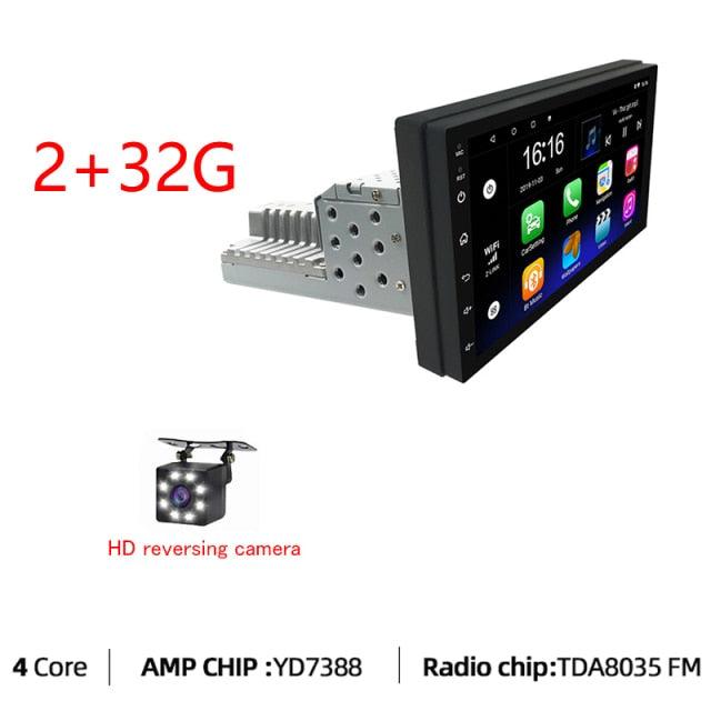 JMANCE 1DIN FM 7 Inch Adjustable Android 9.1 Car Stereo with Touch Screen, GPS Navigation, and Bluetooth