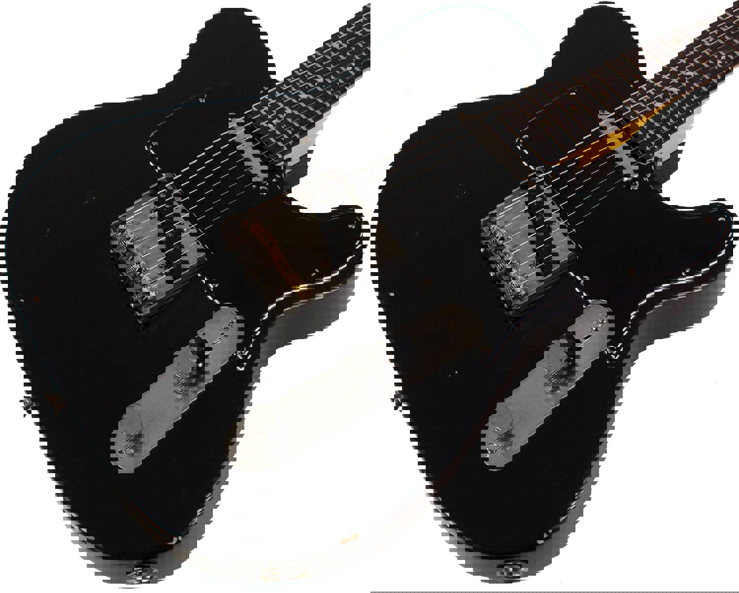 Nash T-63 Guitar - Black with Black Pickguard & Light Aging