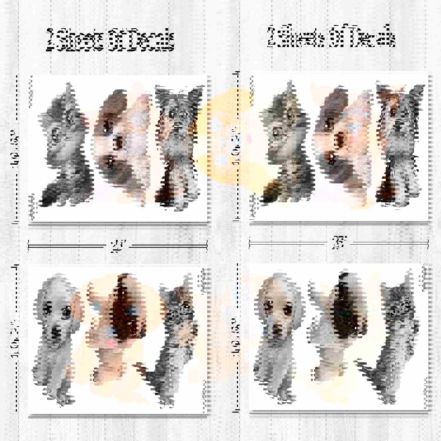 Kittens & Puppies Peel and Stick Wall Decals