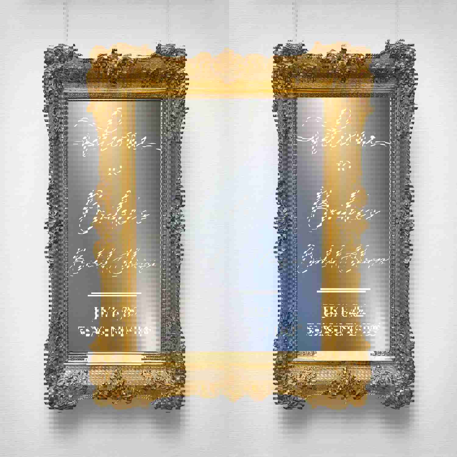 Personalized Bridal Shower Welcome Wall Decal - Removable Vinyl Sticker for Wedding Decor