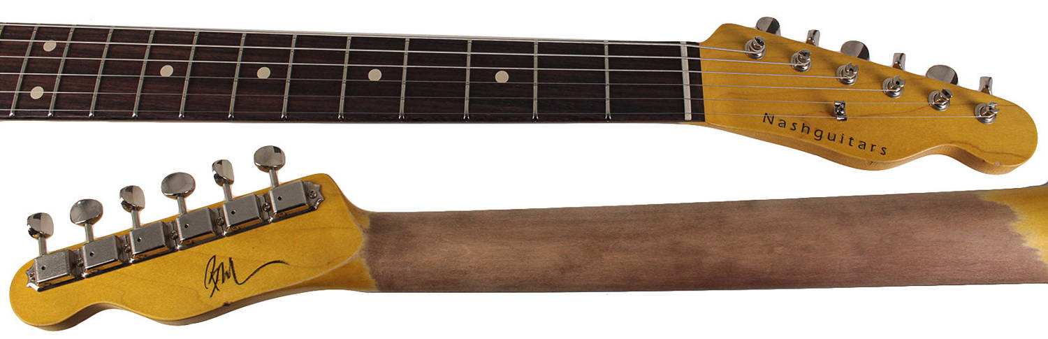 Nash T-63 Guitar - Black with Black Pickguard & Light Aging