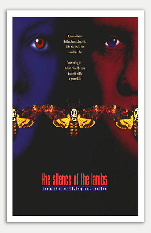 Silence of the Lambs - 11 x 17 Movie Poster (Reprint, Style B, 1991)