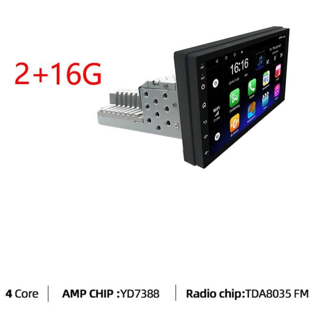 JMANCE 1DIN FM 7 Inch Adjustable Android 9.1 Car Stereo with Touch Screen, GPS Navigation, and Bluetooth