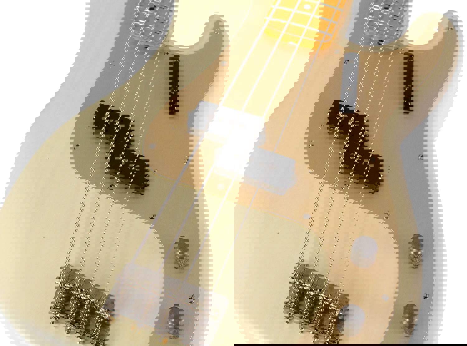 Nash PB-57 Bass Guitar - Mary Kaye White with Light Aging