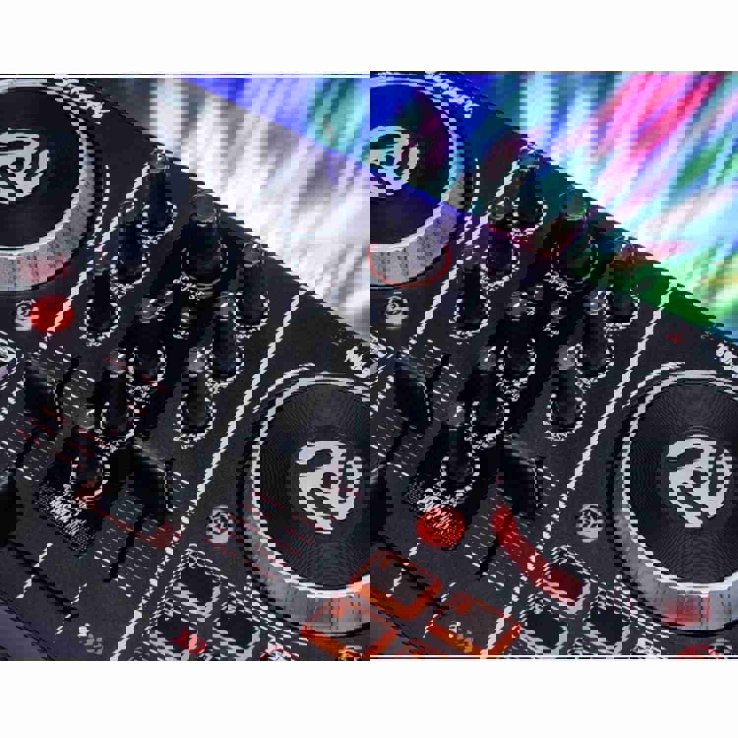 Numark PartyMix DJ Controller with Built-in Lightshow + HF125 Headphones