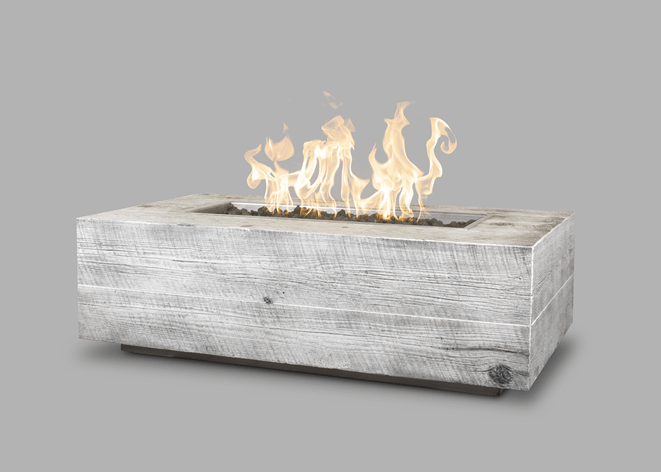 The Outdoor Plus Coronado Wood Grain Fire Pit