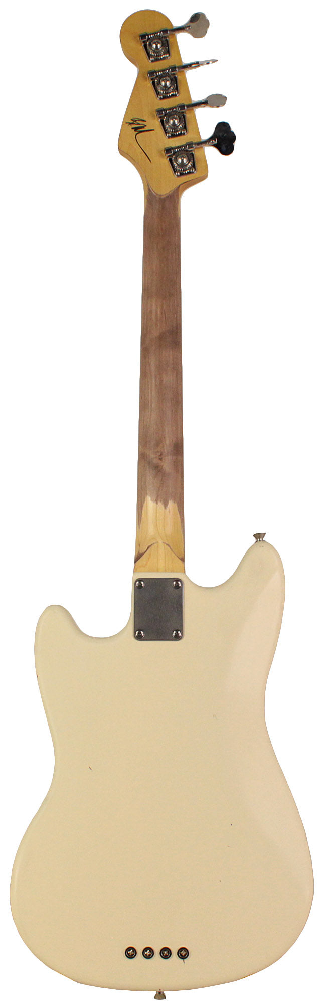 Nash MB-63 Bass Guitar, Olympic White, Light Aging