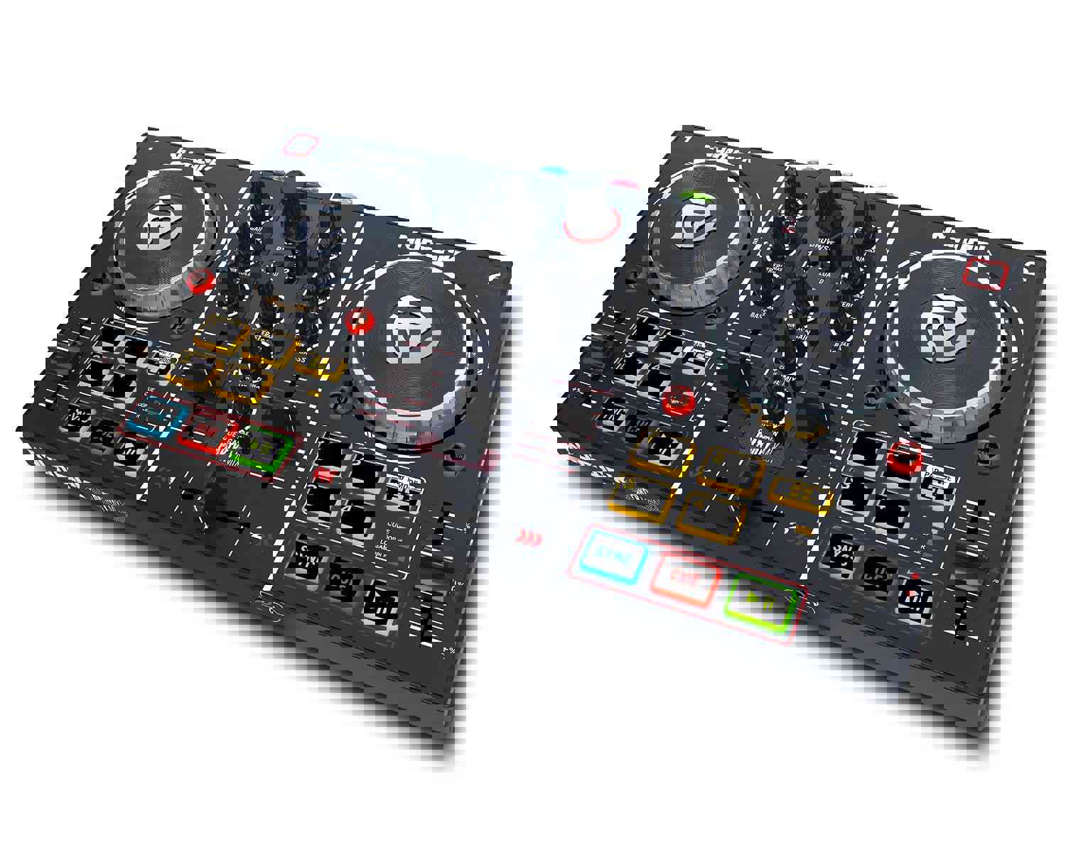 Numark PartyMix DJ Controller with Built-in Lightshow + HF125 Headphones