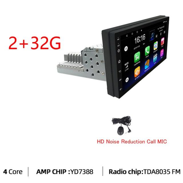 JMANCE 1DIN FM 7 Inch Adjustable Android 9.1 Car Stereo with Touch Screen, GPS Navigation, and Bluetooth