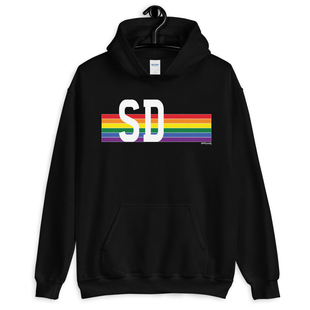 South Dakota Pride Retro Rainbow - Unisex Hoodie