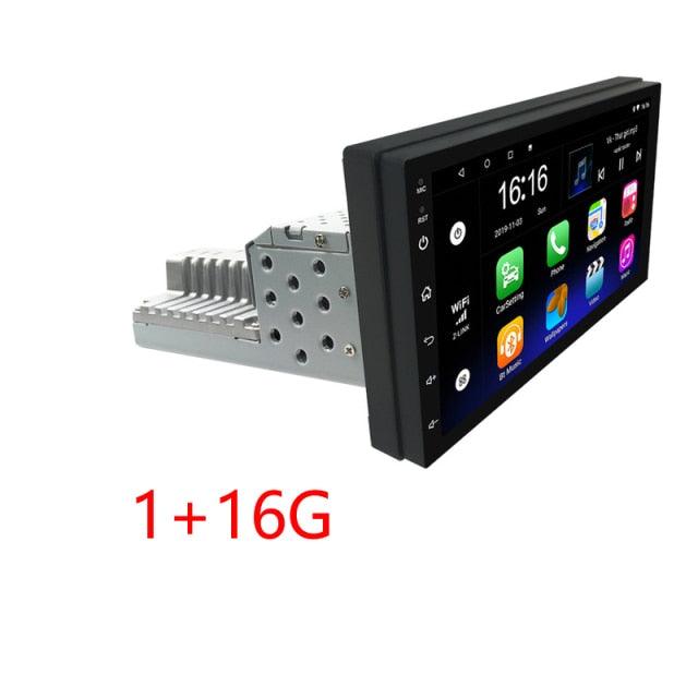 JMANCE 1DIN FM 7 Inch Adjustable Android 9.1 Car Stereo with Touch Screen, GPS Navigation, and Bluetooth