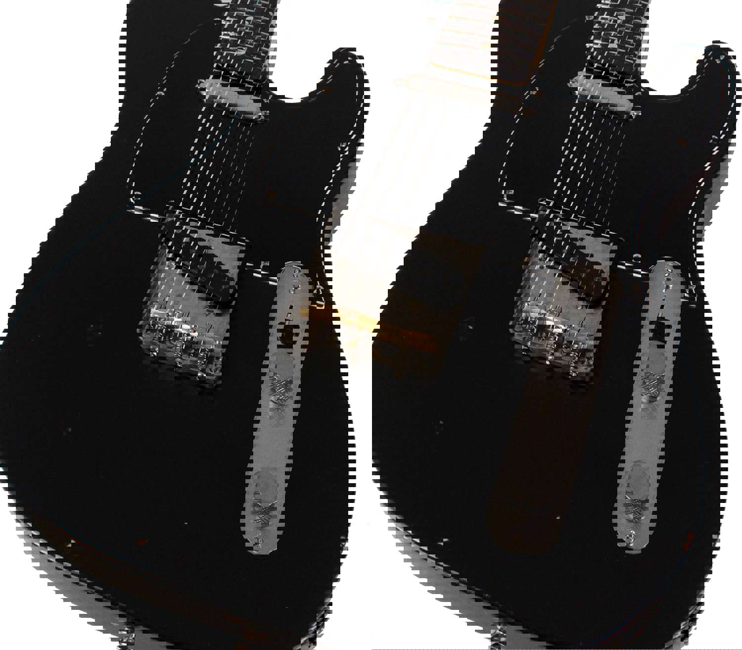 Nash T-63 Guitar - Black with Black Pickguard & Light Aging