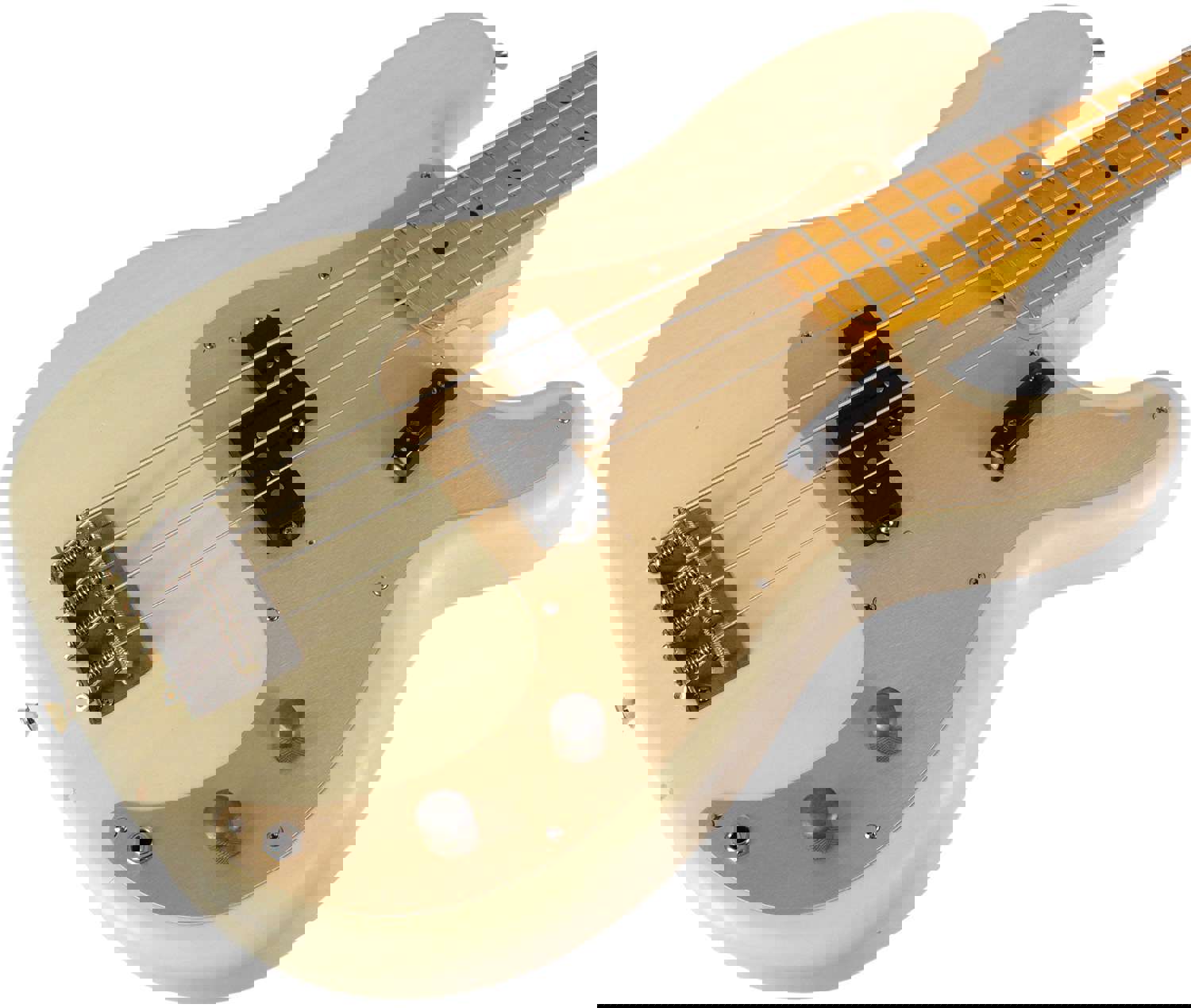 Nash PB-57 Bass Guitar - Mary Kaye White with Light Aging