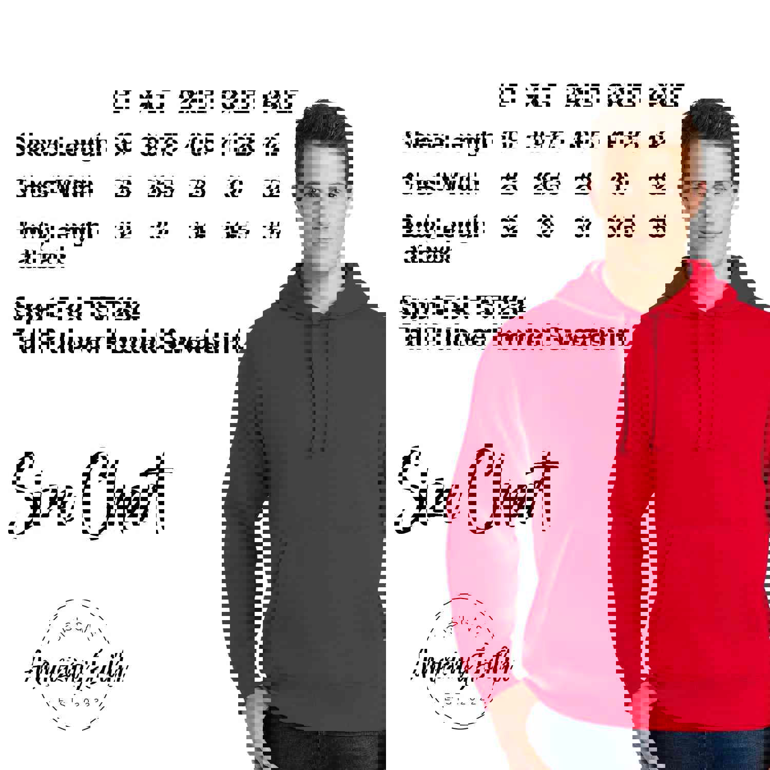 YHWH Mens Big and Tall Christian Hoodie - Faith and Style Blend