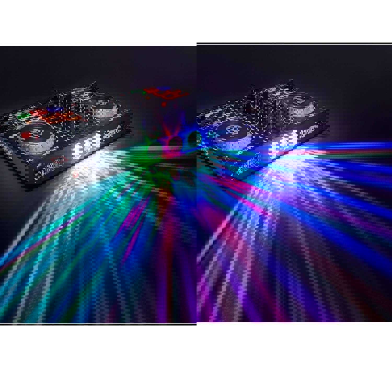 Numark PartyMix DJ Controller with Built-in Lightshow + HF125 Headphones