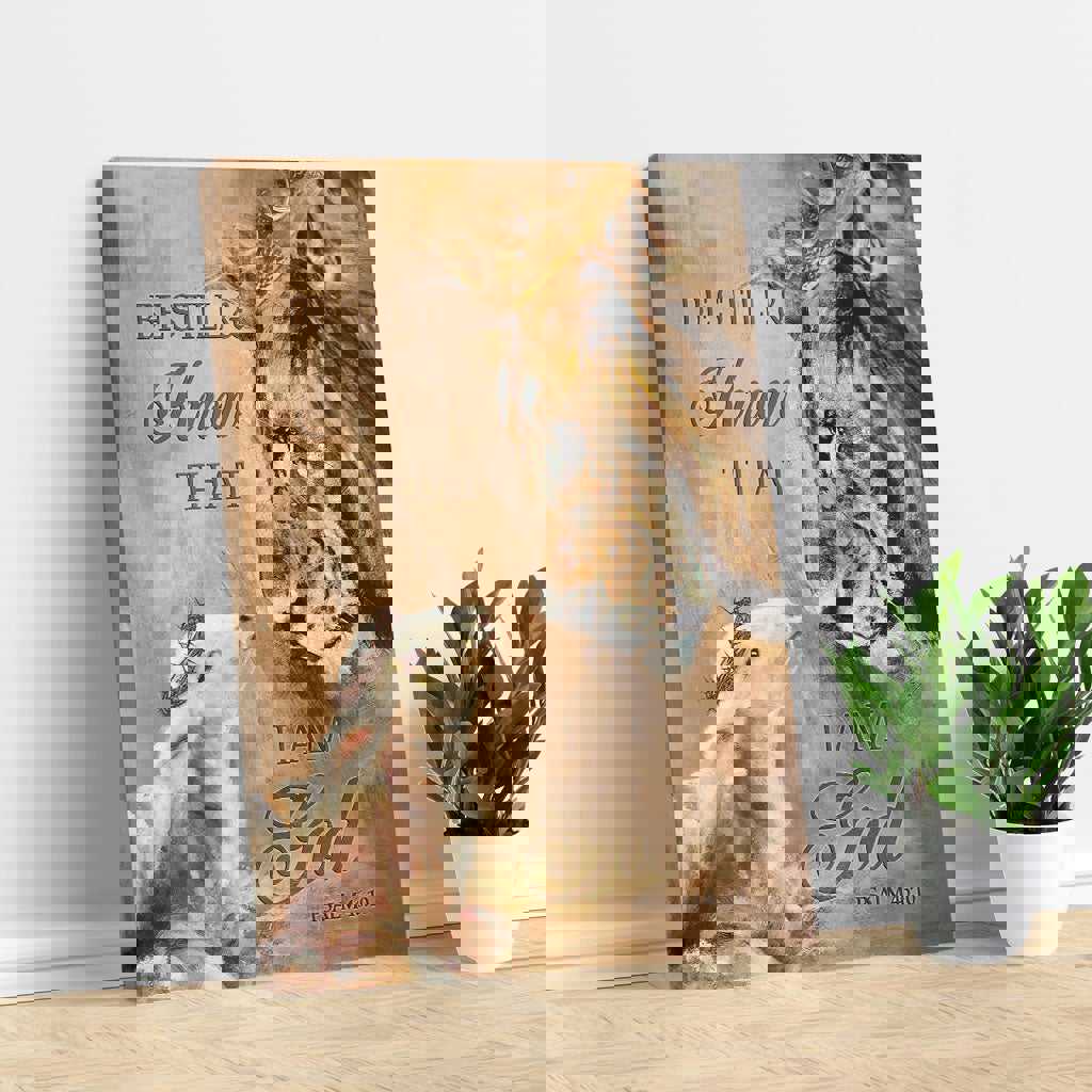 Be Still & Know That I am God - Jesus Canvas Print, Wall Art