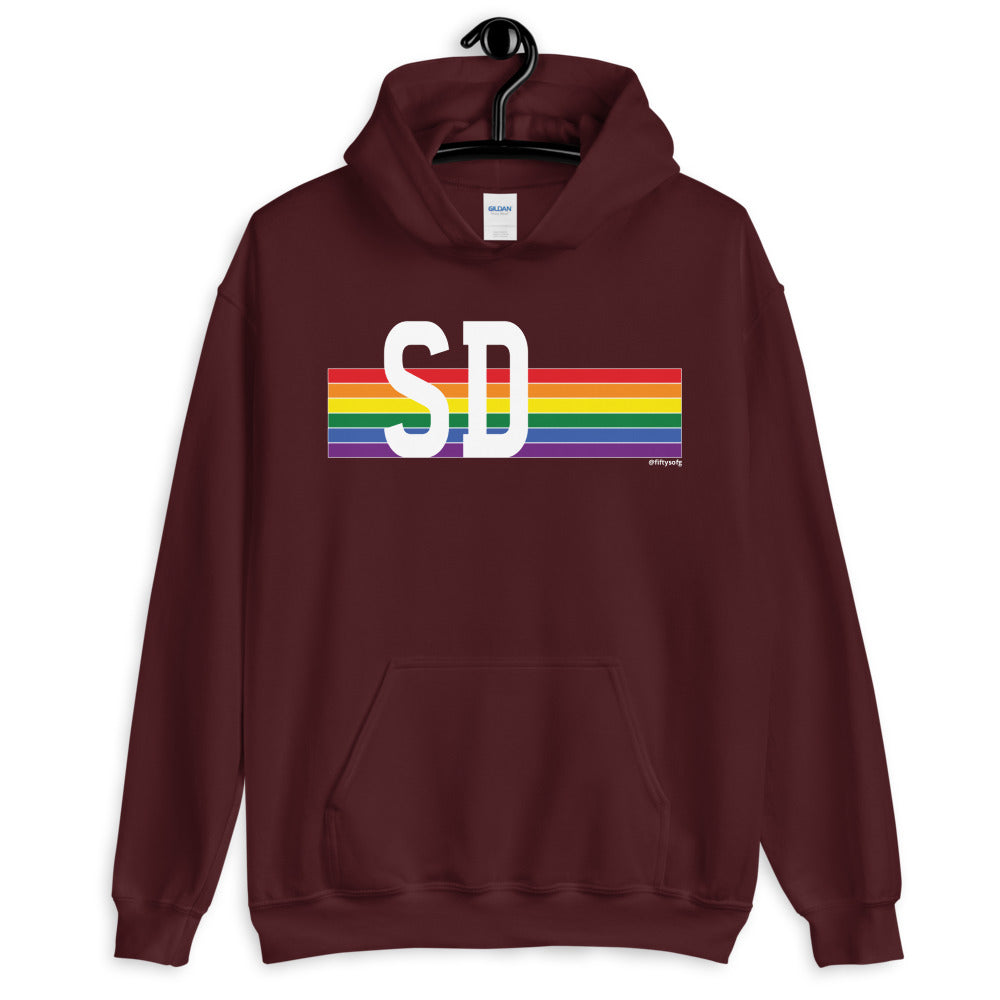 South Dakota Pride Retro Rainbow - Unisex Hoodie