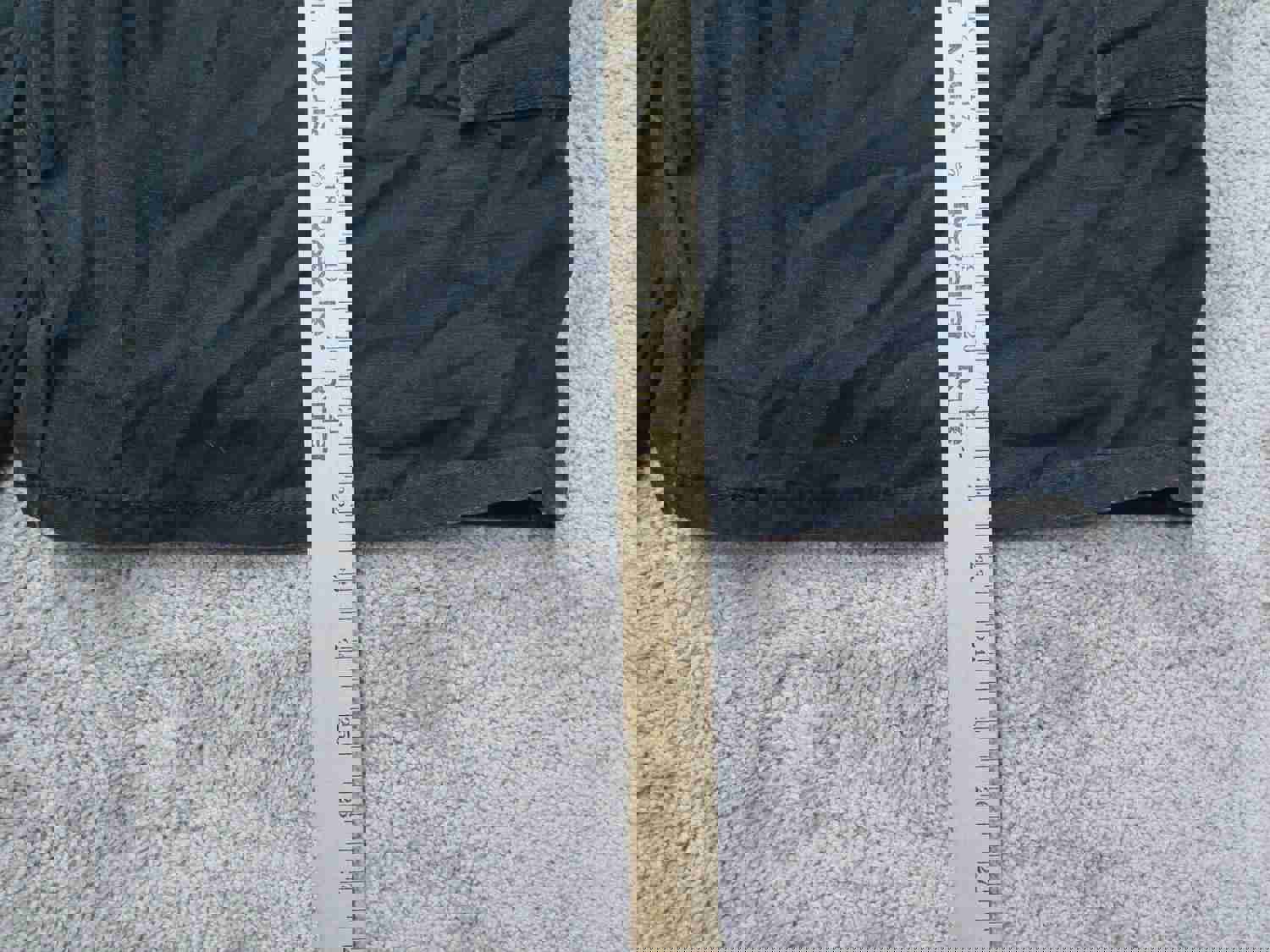 Wrangler Mens High Rise Cargo Shorts - Black, Size 50, 100% Cotton